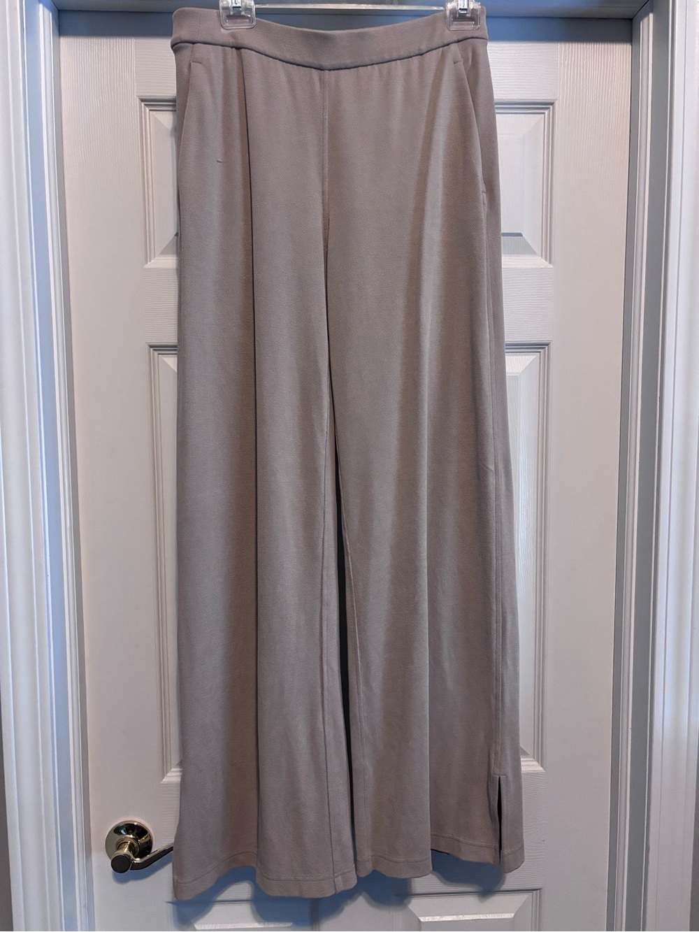 lululemon Softstreme high rise wide leg pique pants in Light Taupe